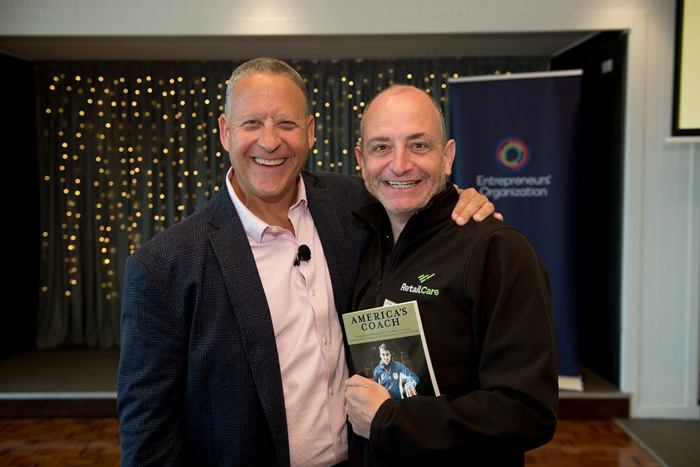 Carlo Santoro speaking at an event